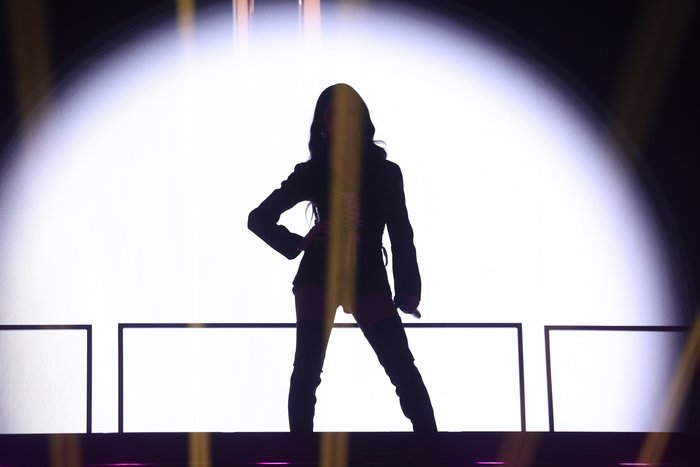 Cristina durante su actuación de Mamma Knows Best | Fotografía: José Irún