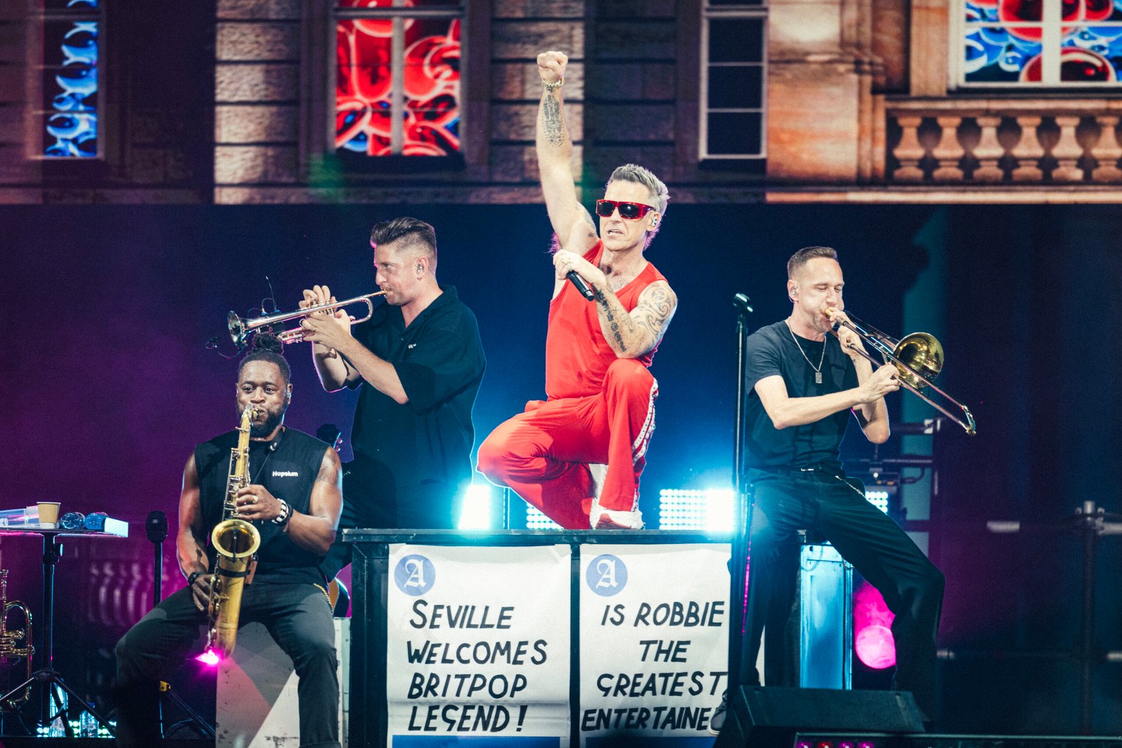 Robbie Williams en Icónica Santalucía Sevilla Fest | FOTO: Niccolo Guasti